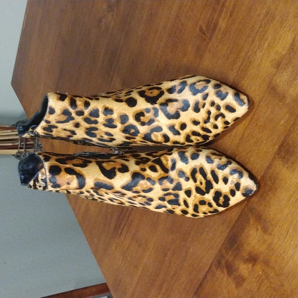 New leopard/Jaguar/tiger Calf hair boots